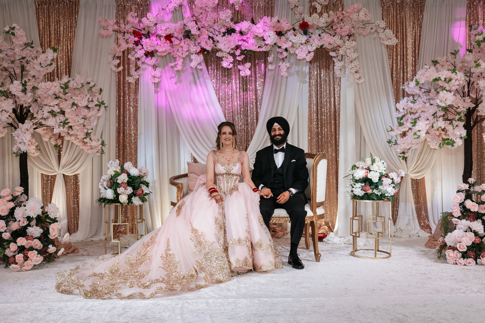 Portrait on the reception stage